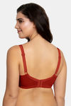 Zivame True Curv Single Layered Wired 3/4th Coverage Super Support Bra - Sundried Tomato — thumbnail 2