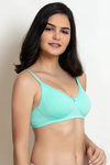 Zivame Double Layered Non Wired 3/4th Coverage Bra - Ice Green — thumbnail 2