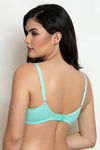 Zivame Double Layered Non Wired 3/4th Coverage Bra - Ice Green — thumbnail 3