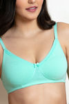 Zivame Double Layered Non Wired 3/4th Coverage Bra - Ice Green — thumbnail 5