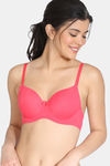 Zivame Padded Wired 3/4th Coverage T-Shirt Bra - Teaberry — thumbnail 1