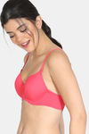 Zivame Padded Wired 3/4th Coverage T-Shirt Bra - Teaberry — thumbnail 3