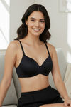 Zivame At Work Padded Non Wired 3/4Th Coverage T-Shirt Bra - Black — thumbnail 4