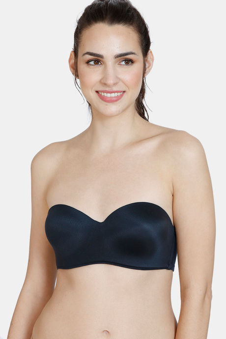 Zivame At Work Padded Wired 3/4Th Coverage Strapless Bra - Black — image 2