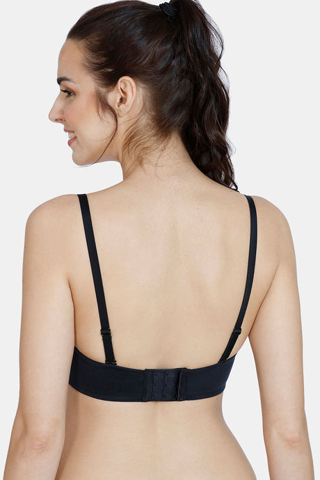 Zivame At Work Padded Wired 3/4Th Coverage Strapless Bra - Black — image 3