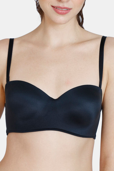 Zivame At Work Padded Wired 3/4Th Coverage Strapless Bra - Black — image 6