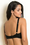 Zivame Single Layered Non Wired 3/4th Coverage Bra - Black — thumbnail 3