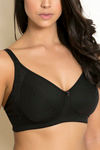 Zivame Single Layered Non Wired 3/4th Coverage Bra - Black — thumbnail 5