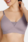 Zivame Beautiful Basics Padded Non Wired 3/4Th Coverage T-Shirt Bra - Elderberry — thumbnail 5