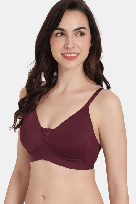 Zivame Beautiful Basics Padded Non Wired 3/4Th Coverage T-Shirt Bra - Fig — image 4