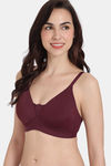 Zivame Beautiful Basics Padded Non Wired 3/4Th Coverage T-Shirt Bra - Fig — thumbnail 4
