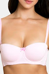 Zivame Velvet Straps Padded Wired Medium Coverage T-Shirt Bra - Pink Lady — thumbnail 5