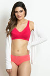 Zivame Double Layered Non Wired 3/4th Coverage Sag Lift Bra - Rose Red — thumbnail 5