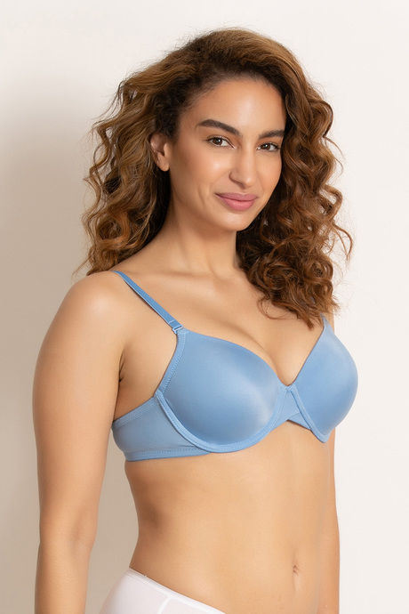 

Zivame Beautiful Basics Underwired Bra Blue, Blues