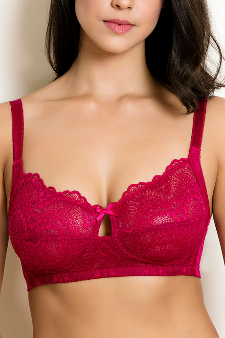 Zivame True Curv Double Layered Non Wired 3/4th Coverage Sag Lift Bra - Cerise — image 5