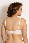 Zivame Sweet Caroline Padded Wired 3/4th Coverage T-Shirt Bra - Blush Bride Floral — thumbnail 3