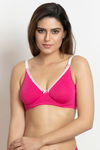 Zivame Double Layered Wired 3/4th Coverage T-Shirt Bra - Pink Yarrow — thumbnail 1