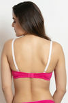 Zivame Double Layered Wired 3/4th Coverage T-Shirt Bra - Pink Yarrow — thumbnail 3