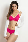 Zivame Double Layered Wired 3/4th Coverage T-Shirt Bra - Pink Yarrow — thumbnail 4