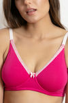 Zivame Double Layered Wired 3/4th Coverage T-Shirt Bra - Pink Yarrow — thumbnail 5