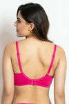 Zivame Double Layered Non Wired Full Coverage T-Shirt Bra - Pink Yarrow — thumbnail 2