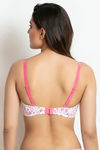 Zivame Double Layered Non Wired 3/4th Coverage Bra-Blue Tile Pt — thumbnail 3