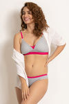 Zivame Padded Non Wired 3/4th Coverage T-Shirt Bra - Monochrome Tile — thumbnail 4