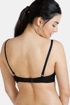 Zivame Beautiful Basics Padded Wired 3/4th Coverage T-Shirt Bra - Anthracite — thumbnail 3