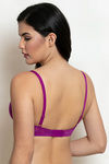 Zivame Beautiful Basics Padded Wired 3/4th Coverage T-Shirt Bra - Hollyhock — thumbnail 3