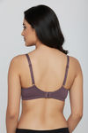 Zivame Beautiful Basics Double Layered Non Wired 3/4th Coverage T-Shirt Bra - Flint — thumbnail 2