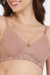 Zivame Beautiful Basics Double Layered Non Wired 3/4Th Coverage T-Shirt Bra - Skin — thumbnail 7