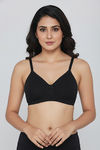 Zivame Beautiful Basics Double Layered Non Wired 3/4th Coverage T-Shirt Bra - Tap Shoe — thumbnail 1