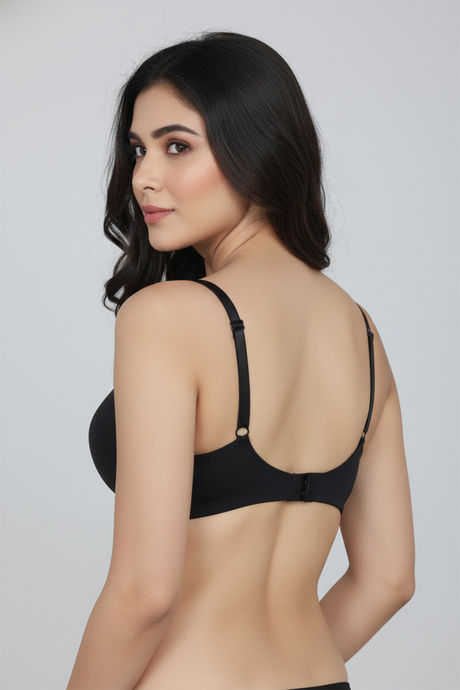 Zivame Beautiful Basics Double Layered Non Wired 3/4th Coverage T-Shirt Bra - Tap Shoe — image 2
