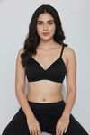 Zivame Beautiful Basics Double Layered Non Wired 3/4th Coverage T-Shirt Bra - Tap Shoe — thumbnail 4