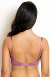 Zivame Beautiful Basics Padded Non Wired 3/4th Coverage T-Shirt Bra - Grape Nectar — thumbnail 3