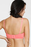 Zivame Summer Love Padded Wired 3/4th Coverage Strapless Bra - Georgia Peach — thumbnail 4