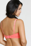 Zivame Summer Love Padded Non Wired 3/4th Coverage T-Shirt Bra - Georgia Peach — thumbnail 3