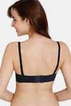 Zivame Marshmallow Padded Wired Low Demi Coverage Strapless - Black — thumbnail 3