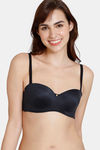 Zivame Marshmallow Padded Wired Low Demi Coverage Strapless - Black — thumbnail 5