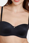 Zivame Marshmallow Padded Wired Low Demi Coverage Strapless - Black — thumbnail 6