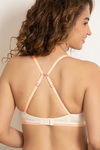 Zivame Beautiful Basics Double Layered Non Wired 3/4th Coverage Bra - Ivory Neps — thumbnail 7