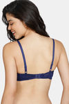 Zivame Padded Non Wired 3/4th Coverage T-Shirt Bra - Blue Ribbon — thumbnail 3