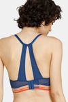 Zivame Urban Leisure Padded Non Wired 3/4th Coverage T-Shirt Bra - Navy Peony — thumbnail 2