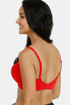Zivame Urban Leisure Double Layered Non Wired Full Coverage T-Shirt Bra - Barbados Cherry — thumbnail 3
