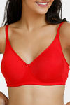 Zivame Urban Leisure Double Layered Non Wired Full Coverage T-Shirt Bra - Barbados Cherry — thumbnail 4