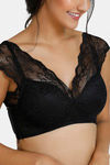 Zivame Padded Non Wired Full Coverage Blouse Bra - Anthracite — thumbnail 4