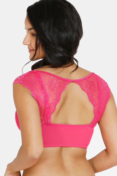 Zivame Padded Non Wired Full Coverage Blouse Bra - Cabaret — image 2