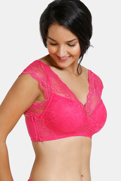 Zivame Padded Non Wired Full Coverage Blouse Bra - Cabaret — image 3