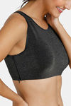 Zivame Padded Wired Full Coverage Blouse Bra - Anthracite — thumbnail 4