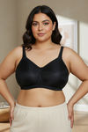 Zivame True Curv Padded Non Wired Full Coverage Minimiser Bra - Black — thumbnail 2